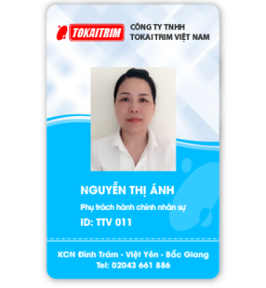 Thẻ nhân viên nhựa PVC Vietcombank
